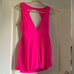 Women’s SHEIN hot pink one piece swimsuit XL